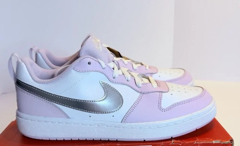 Nike Court Borough Low SE Lavender/Silver Big Kids/Women 7Y/8.5W IH0407530 (39)